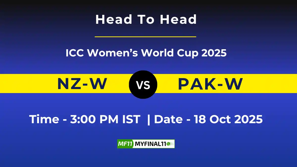 NZ-W vs PAK-W Player Battle & Head to Head Team Stats - ICC Women's Wo...