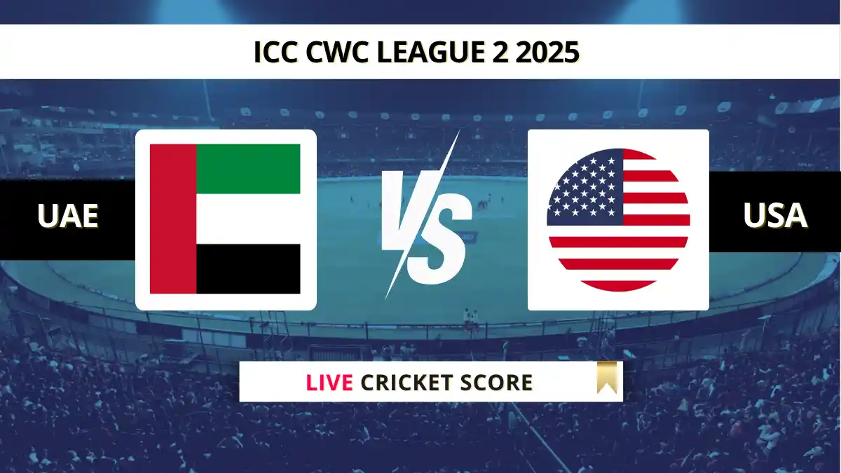 UAE vs USA Live Cricket Score, Ball by Ball Updates, Match 87, ICC CWC...