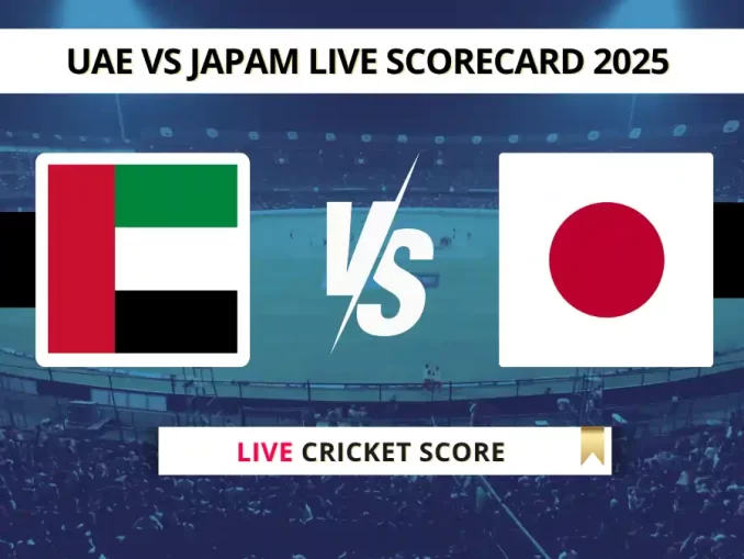 UAE vs Japan Live Score UAE vs japan national cricket team scorecard 2025