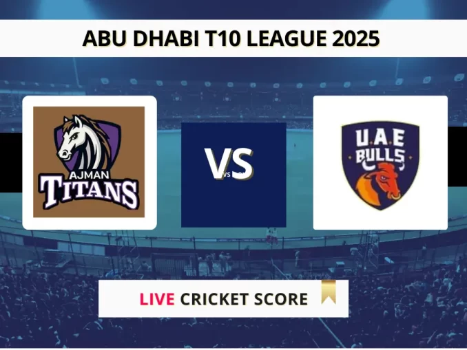 AJT vs UBL Live Score Abu Dhabi T10 League 2025