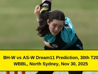 BH-W vs AS-W Dream11 Prediction, Nov 30, 2025