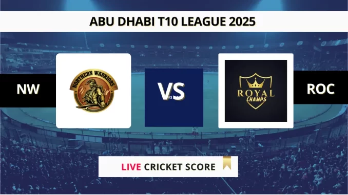 NW vs ROC Live Score Abu Dhabi T10 League 2025