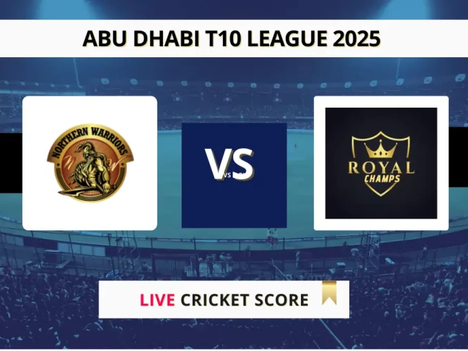 NW vs ROC Live Score Abu Dhabi T10 League 2025