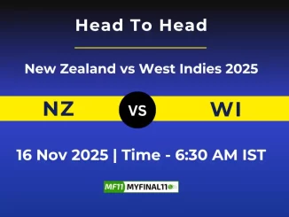 NZ vs WI 1st ODI Player Battle, Statistics and Team Stats 2025