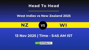 NZ vs WI 5th T20I: Player Battle, Statistics and Team Stats