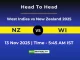 NZ vs WI 5th T20I: Player Battle, Statistics and Team Stats
