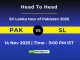 PAK vs SL 2nd ODI Player Battle, Statistics and Team Stats 2025