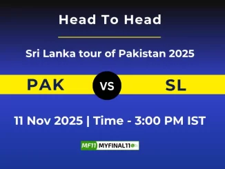 PAK vs SL 1st ODI Player Battle, Statistics and Team Stats 2025