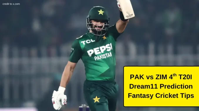 PAK vs ZIM 4th T20I Dream11 Prediction 2025