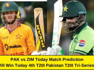 PAK vs ZIM Today Match Prediction 4th T20I Pakistan T20I Tri-Series 2025