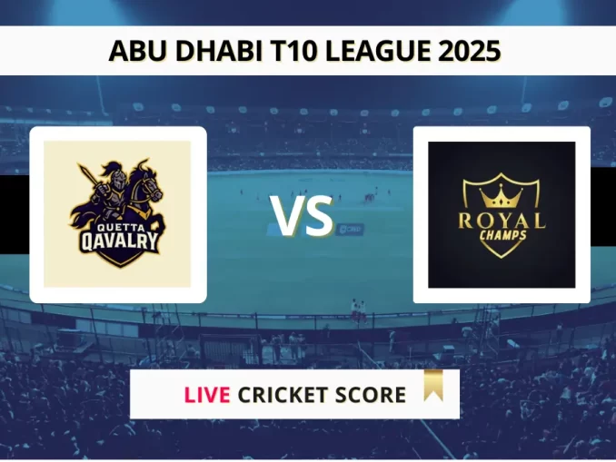 QQY vs ROC Live Score Abu Dhabi T10 League 2025