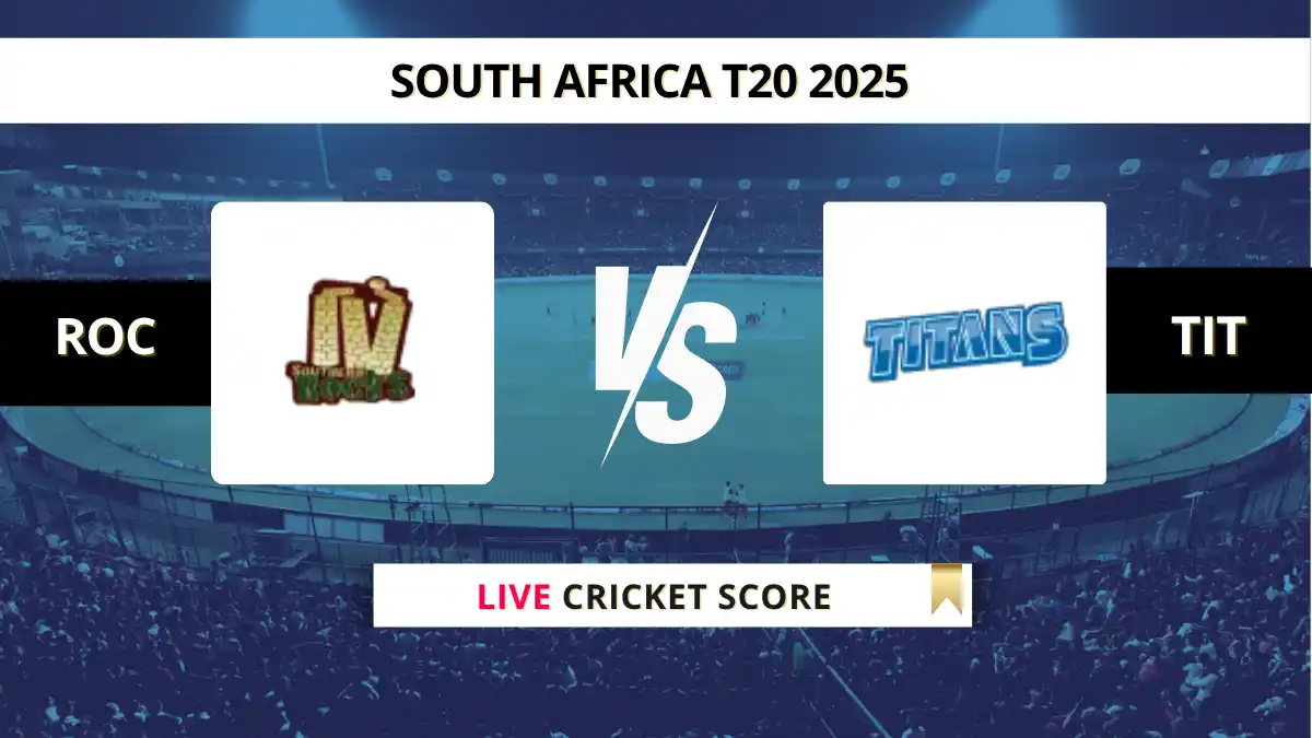 ROC vs TIT Live Score: Scorecard, Ball by Ball Commentary - Match 9, C...