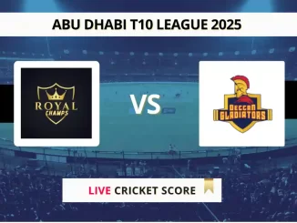ROC vs DG Live Score Abu Dhabi T10 League 2025