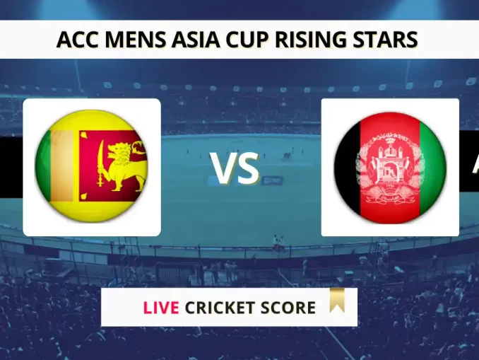 SL-A vs AFG-A Live Cricket Score 2025
