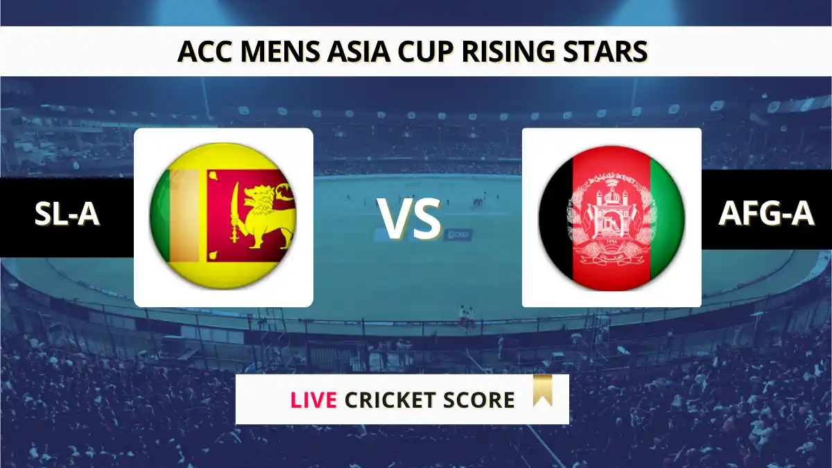 SL-A vs AFG-A Live Score: Scorecard, Ball by Ball Commentary - Match 4...