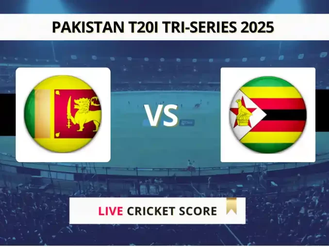 SL vs ZIM Live Score Pakistan T20I Tri-Series 2025