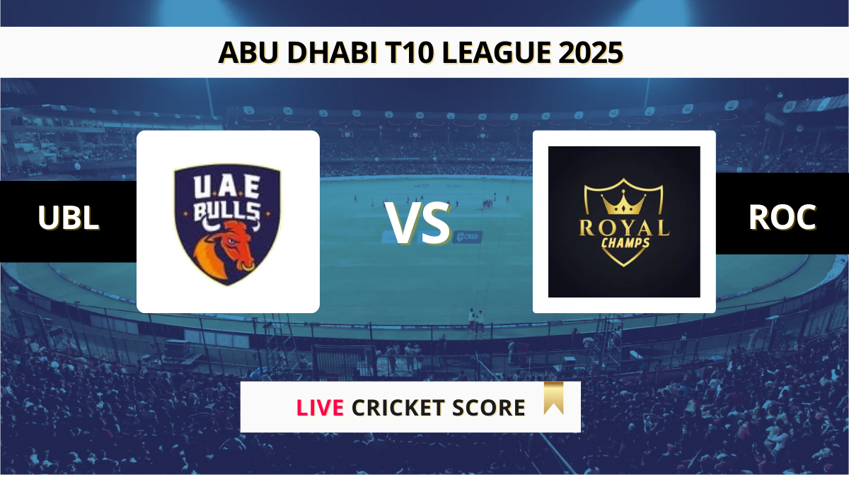 UBL vs ROC Live Score: Scorecard, Ball by Ball Commentary - Match 11, ...