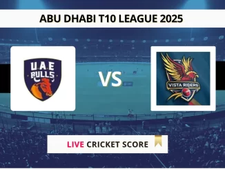 UBL vs VTR Live Score Abu Dhabi T10 League 2025