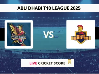 VTR vs DG Live Score Abu Dhabi T10 League 2025