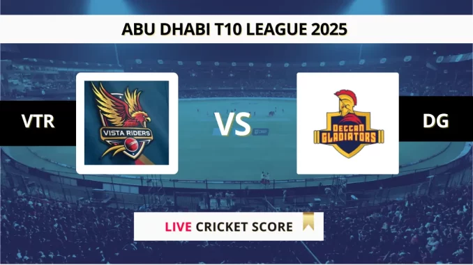 VTR vs DG Live Score Abu Dhabi T10 League 2025
