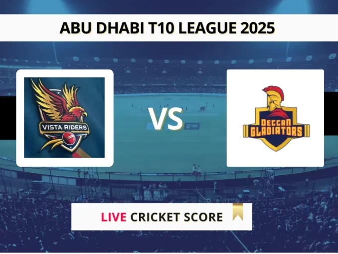 VTR vs DG Live Score Abu Dhabi T10 League 2025