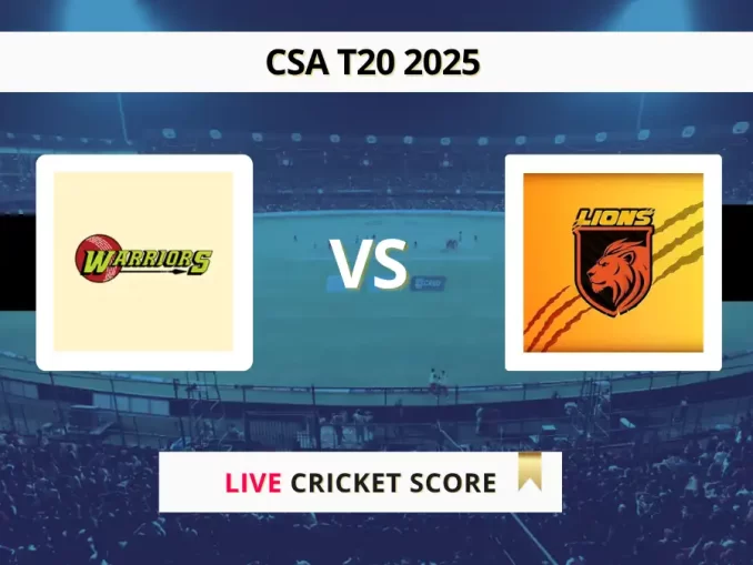 WAR vs LIO CSA T20 Live Cricket Score 2025