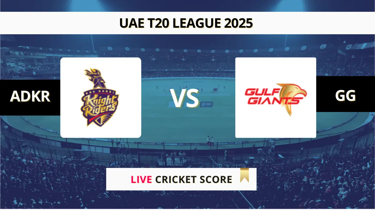 ADKR vs GG Live Score: Scorecard, Ball by Ball Commentary - Match 19, ...