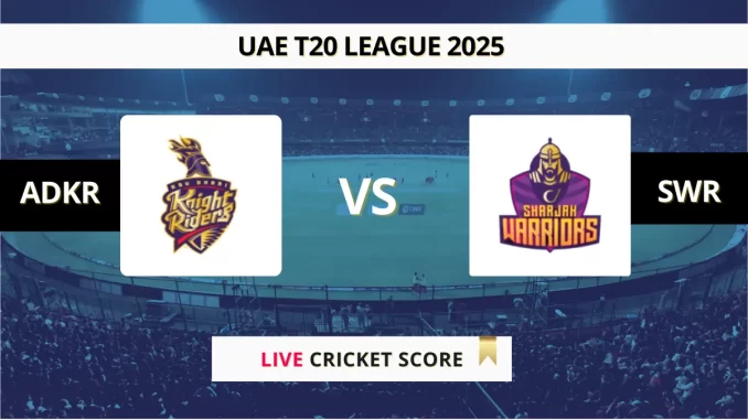 ADKR vs SWR Live Score International League T20 2025
