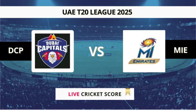 DCP vs MIE Live Score International League T20 2025