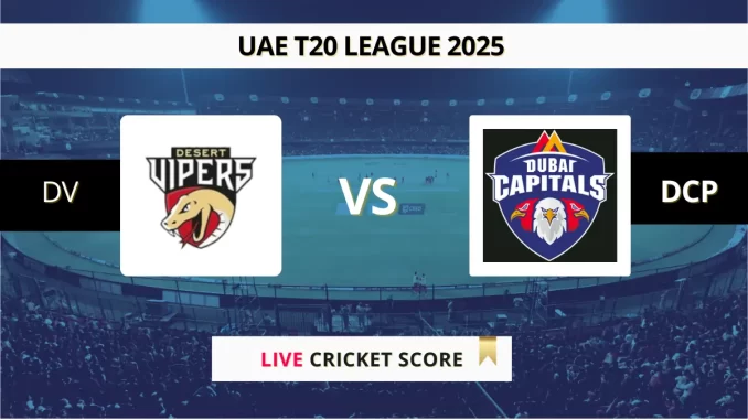 DV vs DCP Live Score International League T20 2025