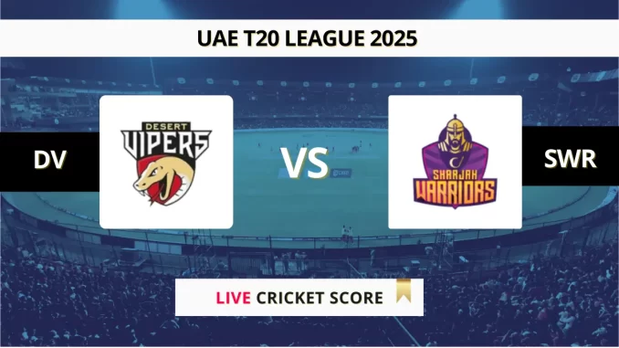 DV vs SWR Live Score International League T20 2025
