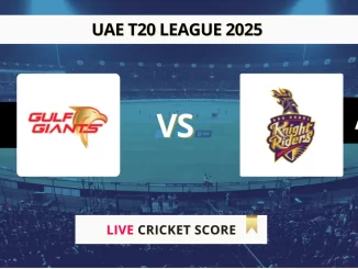 GG vs ADKR Live Score International League T20 2025