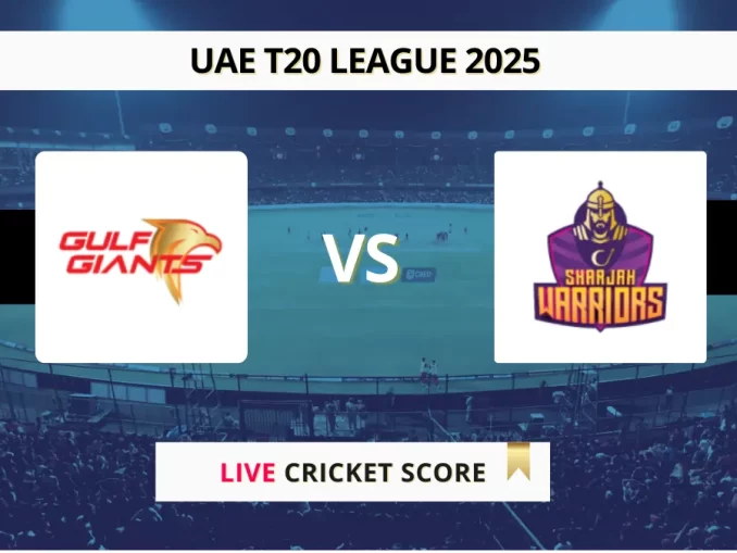 GG vs SWR Live Score International League T20 2025