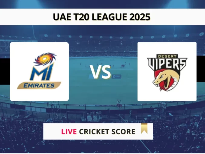MIE vs DV Live Score International League T20 2025