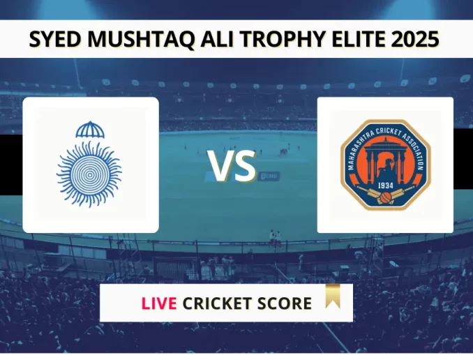 MP vs MAH Live Score, Syed Mushtaq Ali Trophy Elite 2025