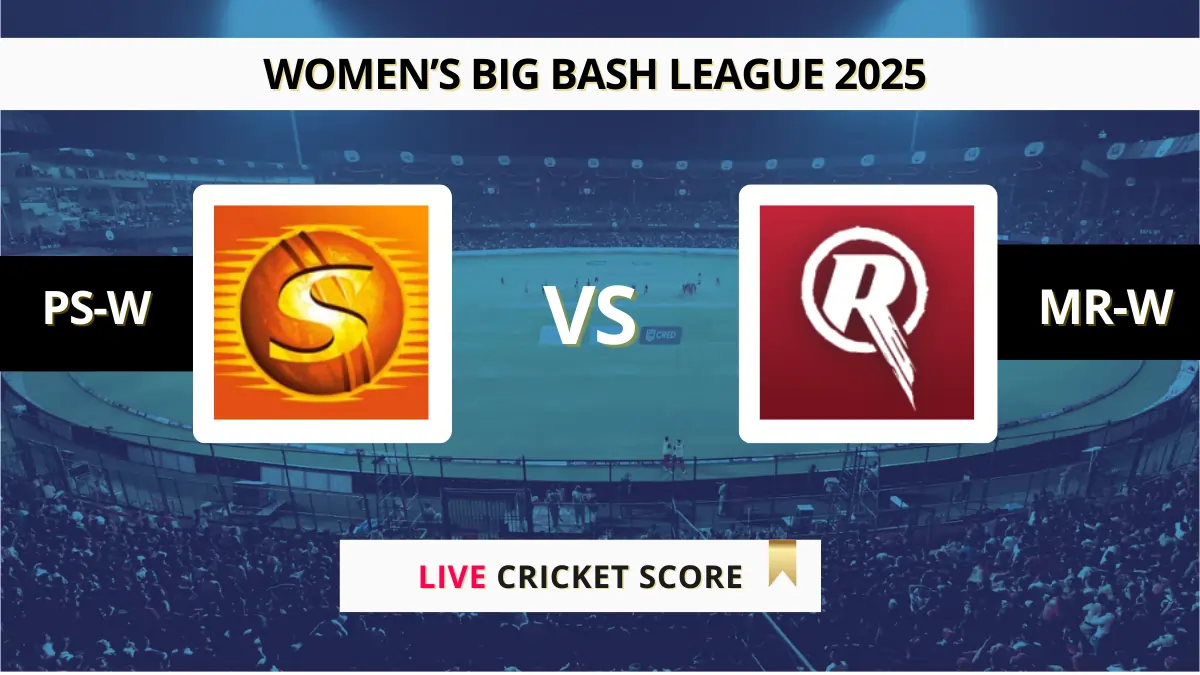 PS-W vs MR-W Live Score: Scorecard, Ball by Ball Commentary - 33rd Mat...