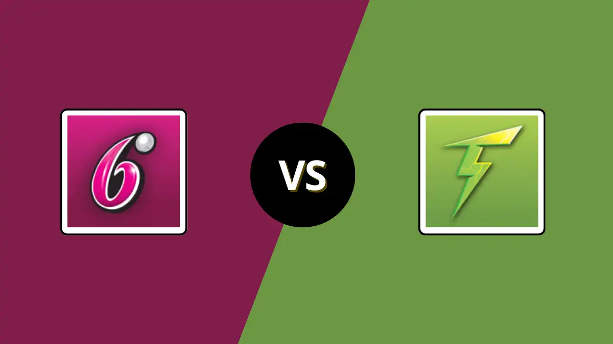 THU vs SIX Player Battle & Head to Head Team Stats - BBL 2025