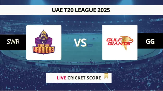SWR vs GG Live Score International League T20 2025