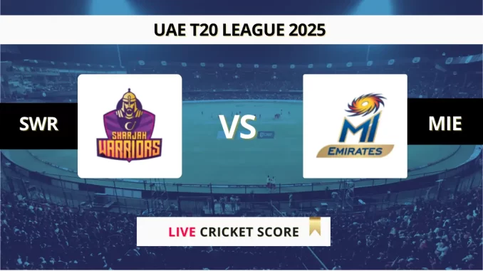 SWR vs MIE Live Score International League T20 2025