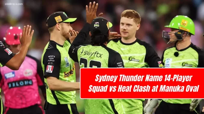 Sydney Thunder Name 14-Player Squad BBL15